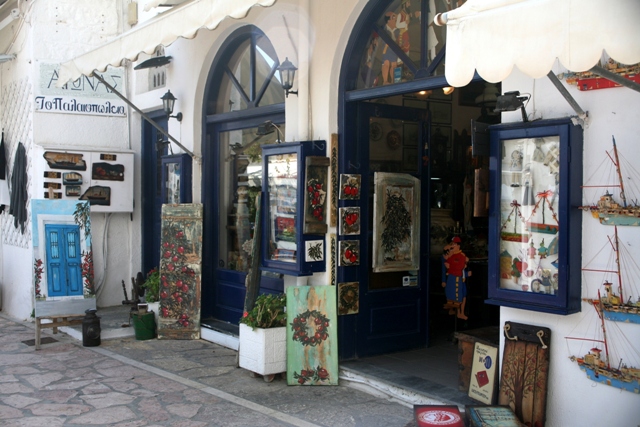 Spetses Island - Art and craft shops line the many back streets